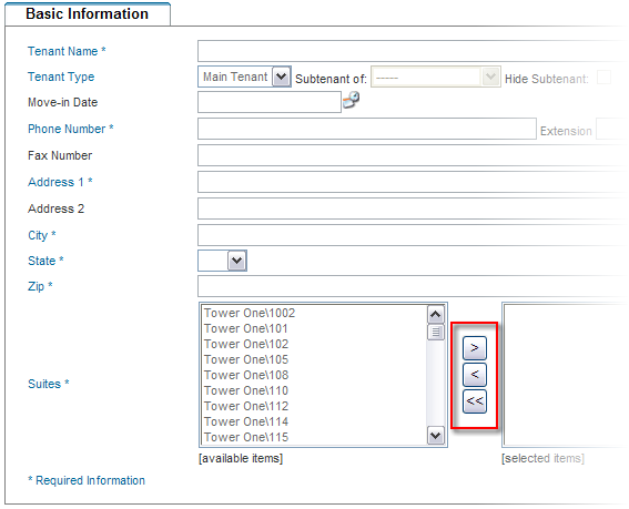 Basic Information Tab