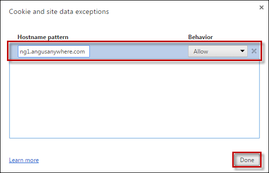 Chrome Hostname Pattern Picture