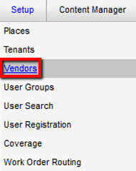 Control Panel - Vendors Link Picture