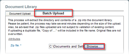 Batch Upload Tab