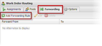 Add Forwarding Rule Button Picture